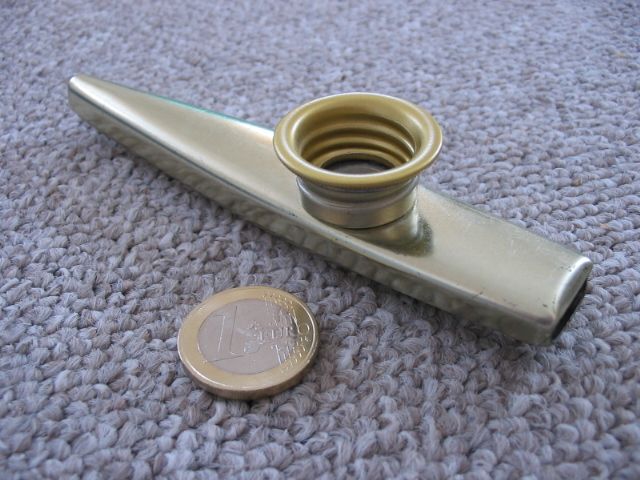 Image of a metal kazoo